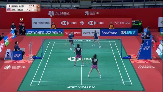 PMM 2023 - Pearly Tan/Thinaah Muralitharan [MAS] vs Miyaura/Sakuramoto [JPN] Longest Rally Ever смотреть онлайн