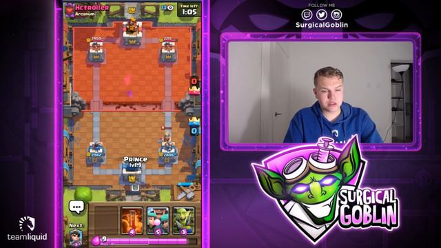 EZ 12 WIN! Prince Log Bait Cycle Deck LIVE Grand Challenge Gameplay - Clash Royale смотреть онлайн