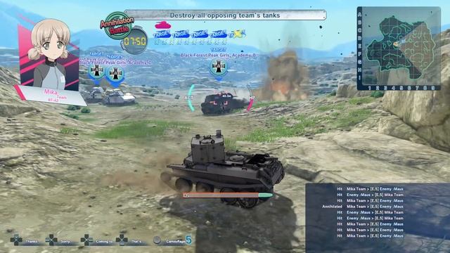 Girls Und Panzer: Dream Tank Match - BT-42 Challenges! смотреть онлайн
