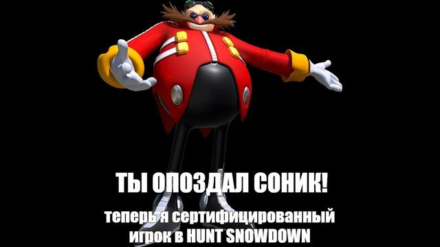 ТЫ ОПОЗДАЛ СОНИК, ТЕПЕРЬ Я СЕРТИФИЦИРОВАННЫЙ ИГРОК В HUNT: SNOWDOWN смотреть онлайн