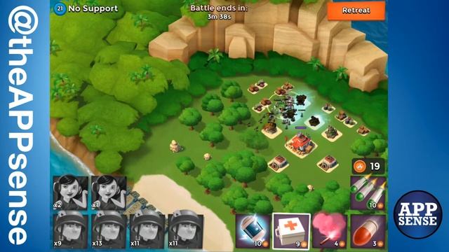 No Support (21) Single Player Island - Boom Beach Walkthrough смотреть онлайн