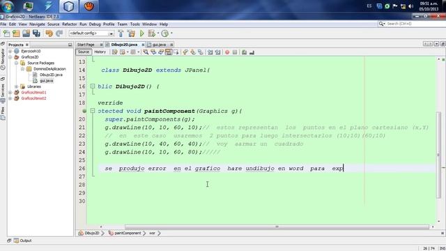 Hacer garficos 2D en java netbeans 7.4 смотреть онлайн