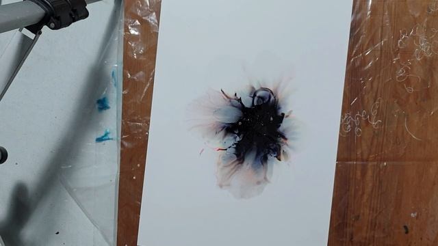 Alcohol Ink , Beginner Tutorial , How To Make Art With 4 Drops of Ink and a Straw (nr 30) смотреть онлайн