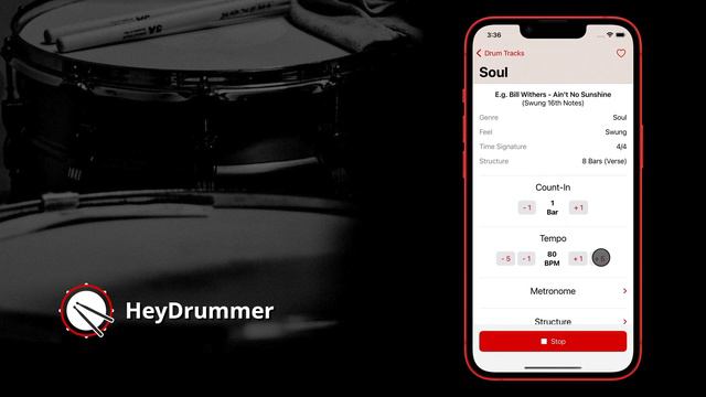 HeyDrummer drum track app available on iOS & Android смотреть онлайн