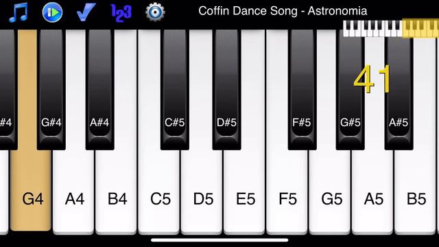 Coffin Dance Meme Song - Astronomia - How to Play Piano Melody смотреть онлайн