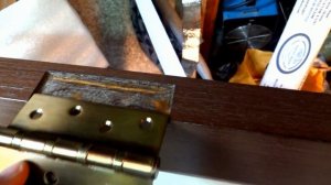 Как установить петли на короб и на дверь. Новый способ.