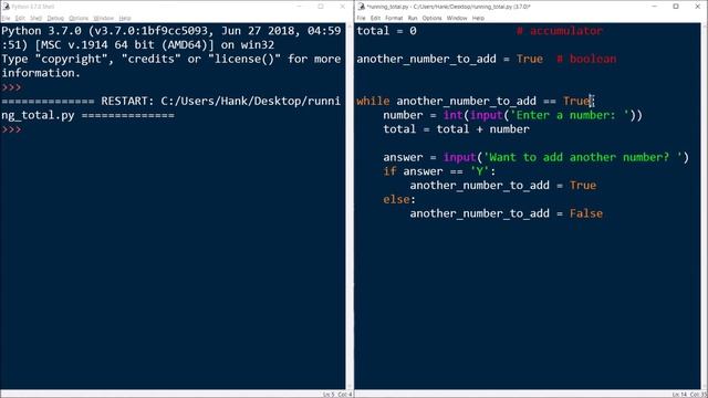 Python Tutorial: Calculating a running total смотреть онлайн