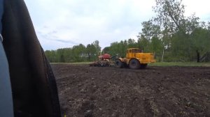 Посевная 2020. Кировец к-701 и газ-3307. Сеем ячмень по целине.