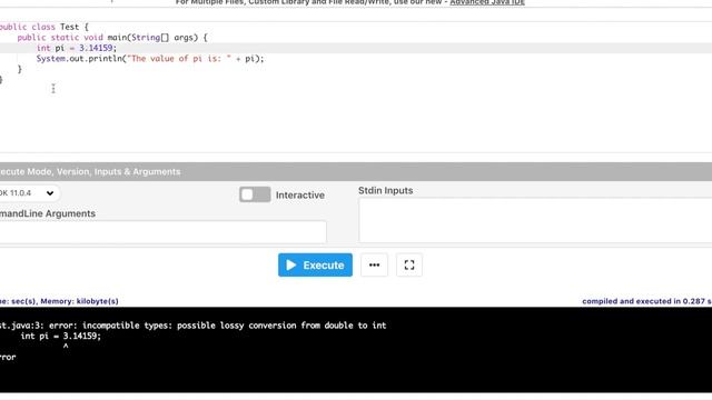 Error: possible loss of precision смотреть онлайн