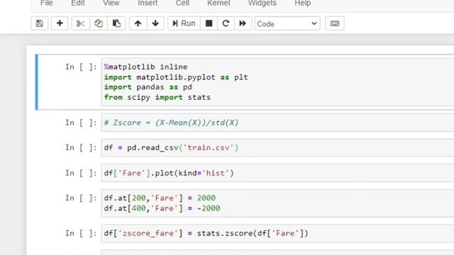Detecting outliers using Zscore смотреть онлайн