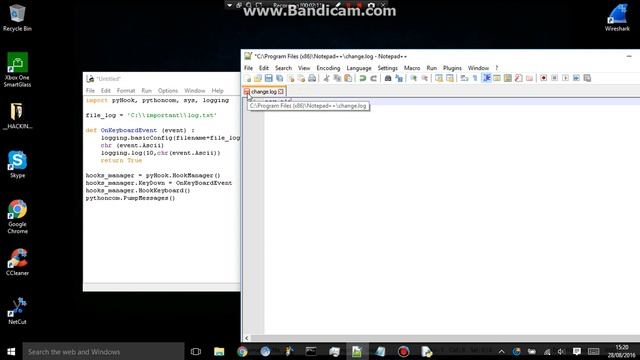 HOW TO CREATE A KEYLOGGER VIRUS // PYTHON смотреть онлайн