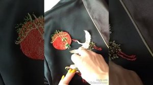 Вышивка на сетке. Как пришить.