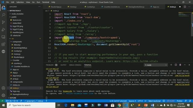 React Routing (BrowserRouter, Route, Switch & Link) | Adding Routing to React Nav Menu | React 2021 смотреть онлайн