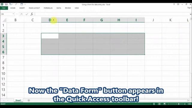 ms office excel entering data with a form смотреть онлайн