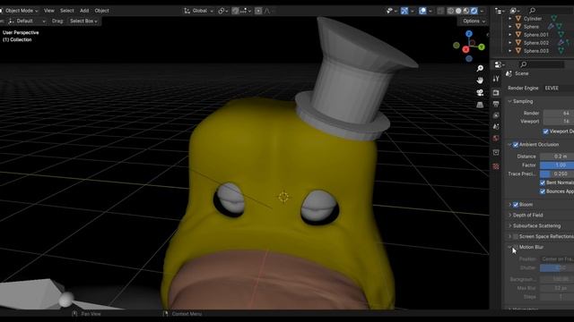 3D Modeling Fredbear (Blender3D)#fnaf #фнаф #3d #blender #modeling #capcut #fangame #vhs