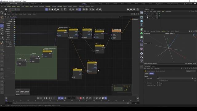 Building a Spiderweb Generator with Cinema 4D Scene Nodes. смотреть онлайн