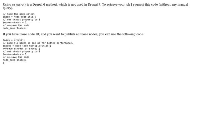 Drupal: How to publish unpublished nodes programmatically? (2 Solutions!!) смотреть онлайн