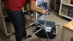 Ikea Langfjall chair wheels removal