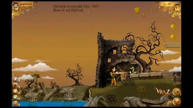 Indian Games for PC - The Legend of Vraz, Ruins Level Gameplay смотреть онлайн