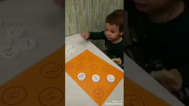 Учим цифры. Игра своими руками. смотреть онлайн