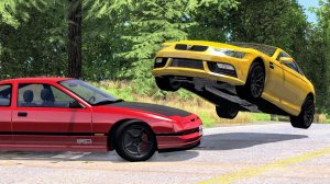 Реалистичные аварии на высокой скорости - BeamNG Drive