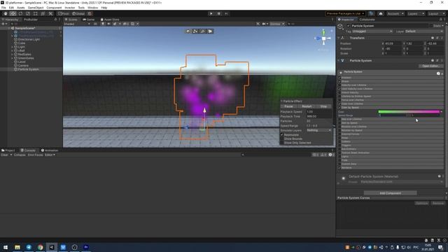 Система частиц Unity смотреть онлайн