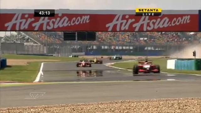 2009 Superleague Formula Magny Cours 1st Lap Pile-up