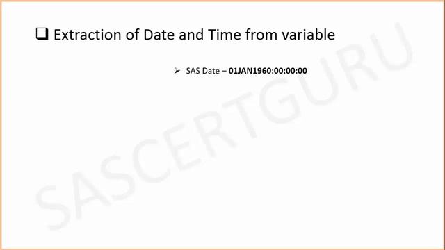 SAS_7. How to extract date and time from date variable смотреть онлайн
