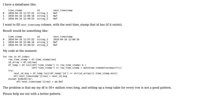 Code Review: Subtable timestamps in python pandas смотреть онлайн