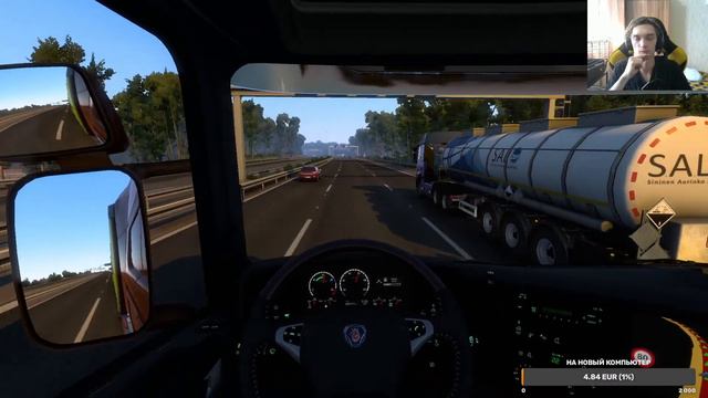 Едем на "Туманный Альбион" ч16 в ETS2(ProMods)[Запись стрима] смотреть онлайн