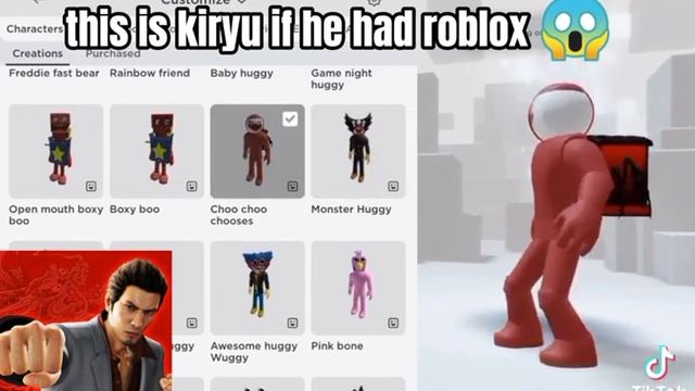 Kiryu if he had roblox! ?? смотреть онлайн