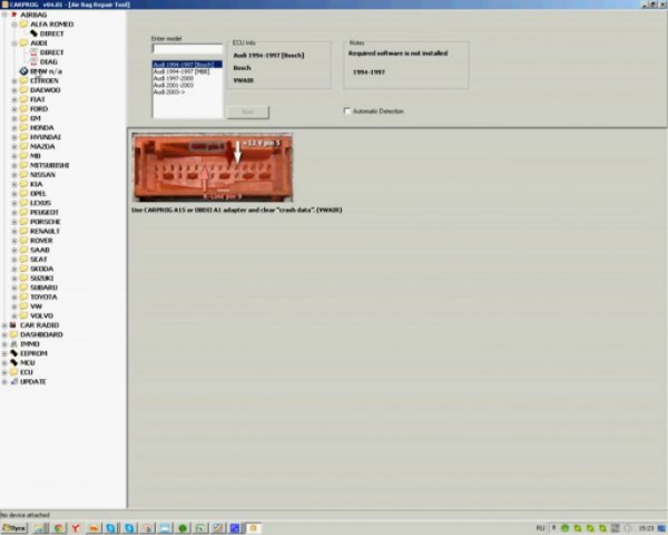 CarProg full. Автомобили с которыми работает CarProg 4.01