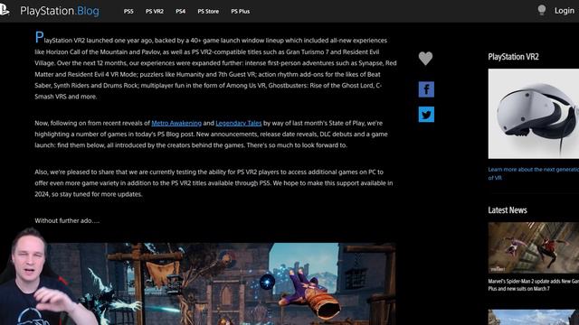 BREAKING NEWS!! WOW!! PSVR2 gets official PCVR support!!! смотреть онлайн