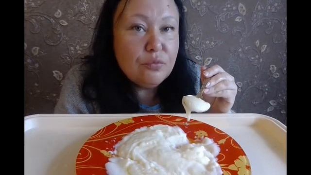 Мукбанг//Моя каша №1//Манка//Манная каша