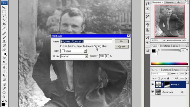 17 Корректирующие слои Использование Adjustment Layers для восстановления старой фотографии смотреть онлайн
