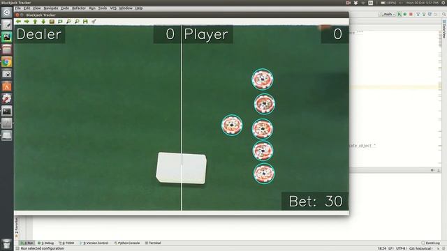 Blackjack game tracker using OpenCV смотреть онлайн