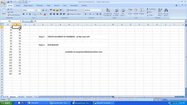 AutoCAD VBA - Draw 2D graph with Excel смотреть онлайн