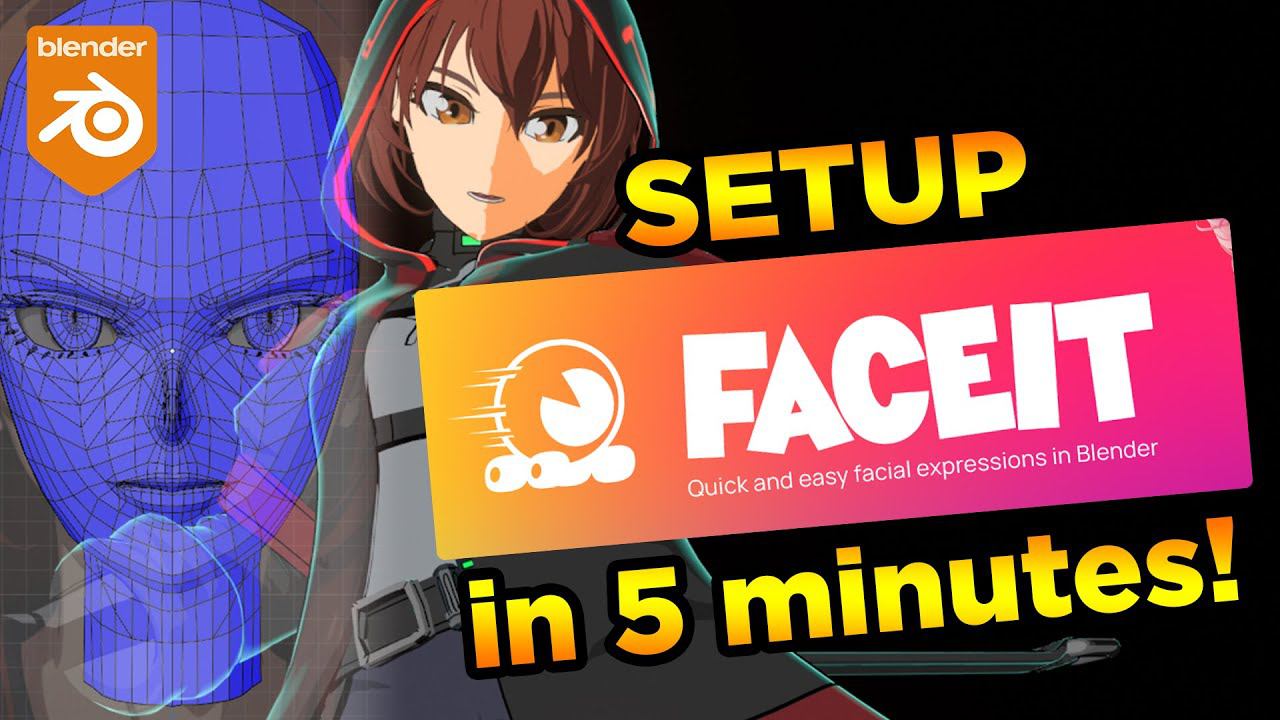 FaceIt Rig in 5 minutes⭐ EASY! (Blender addon) смотреть онлайн