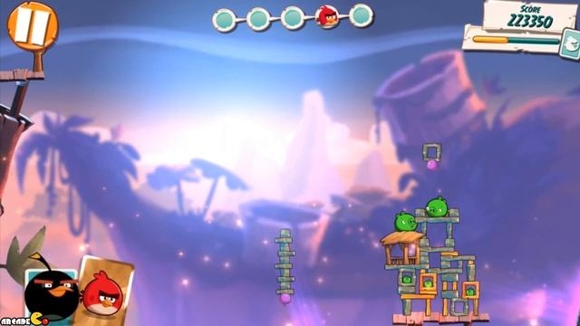 Angry Birds Under Pigstruction - ALL BIRDS In Golden Card! смотреть онлайн