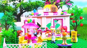 LEGO friends Stephanie and Mia  lego stop motion/По дружески /КАФЕ СТЕФАНИ/