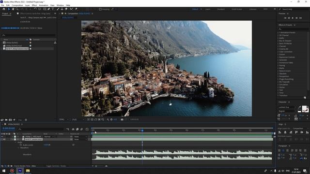 Как наложить Музыку на Видео в After Effects - Наложение Музыки смотреть онлайн