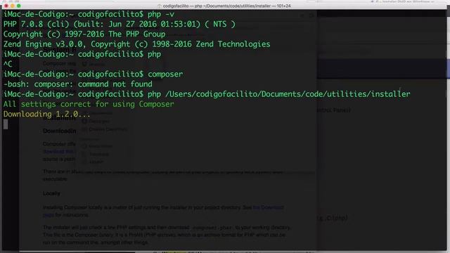 Desarrollo Ecommerce con PHP y Laravel | 7. Instalar composer смотреть онлайн