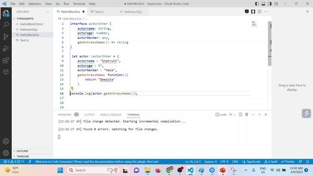 13. TypeScript - Interface | TypeScript Tutorials | English смотреть онлайн