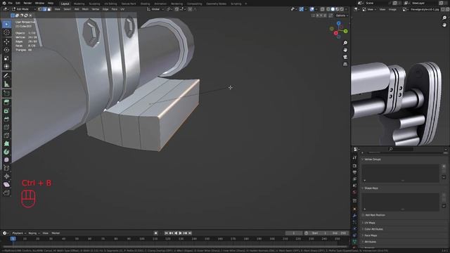 Моделирование:"McMillan Cs5" в блендер 3D 3.4.1 "Часть 2" НАЧАЛО СТВОЛЬНОЙ КОРОБКИ ПРИКЛАД смотреть онлайн