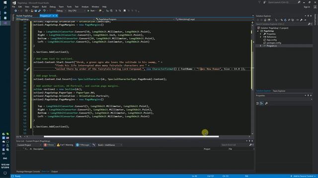 Как программно управлять настройкой страницы в документе word с помощью языка С# и .Net смотреть онлайн