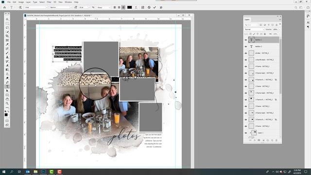 Using Photobook and Digital Scrapbooking Template Album Collections in Adobe Photoshop and Elements смотреть онлайн