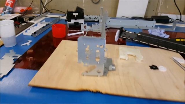УФ принтер из EPSON L800/805 (Часть 1) Переделка рамы, привода и подшипников головки. смотреть онлайн