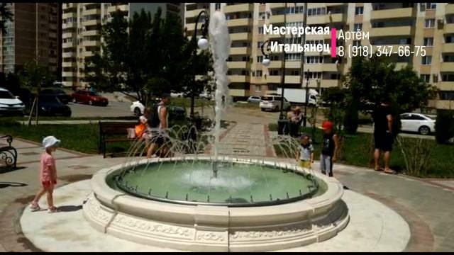 Фонтан с дополнительными источниками воды ( В современном стиле ) смотреть онлайн
