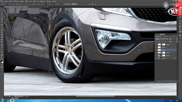 Kia Sportage 2015 Virtual Car Tuning | Adobe Photoshop Cs6 смотреть онлайн