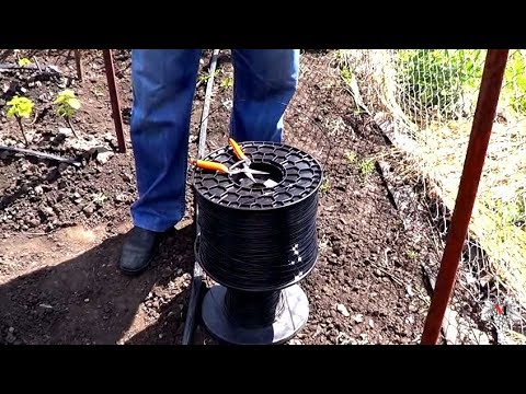 Виноградная шпалера. Пластиковая проволока смотреть онлайн